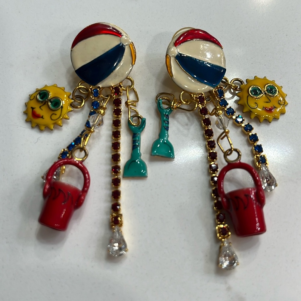 Lunch at the Ritz Beachball Earrings